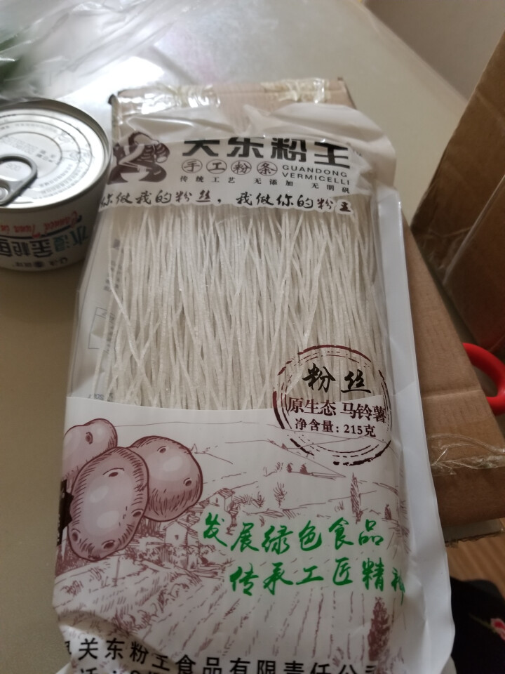 关东粉王 东北马铃薯粉丝  土豆粉丝215g 东北特产怎么样，好用吗，口碑，心得，评价，试用报告,第2张