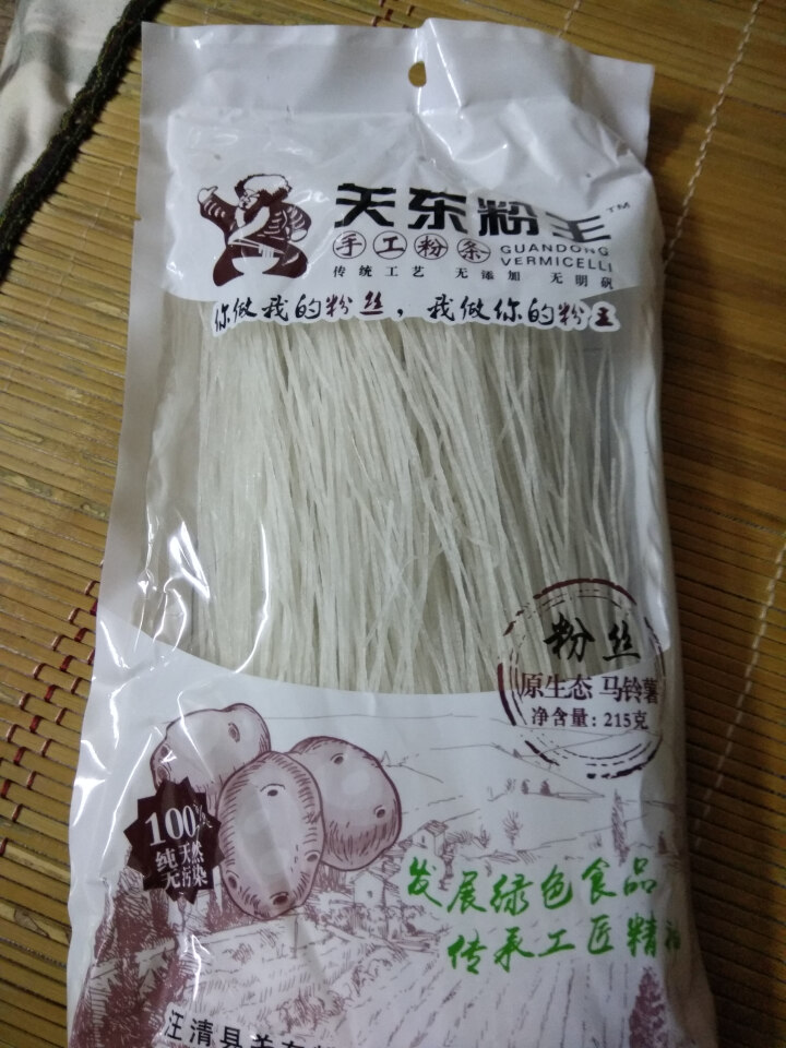 关东粉王 东北马铃薯粉丝  土豆粉丝215g 东北特产怎么样，好用吗，口碑，心得，评价，试用报告,第2张