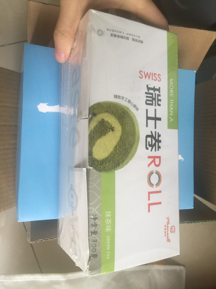 麦香威尔 瑞士卷 抹茶味 蛋糕 300g/盒 (新旧包装随机发货)怎么样，好用吗，口碑，心得，评价，试用报告,第2张