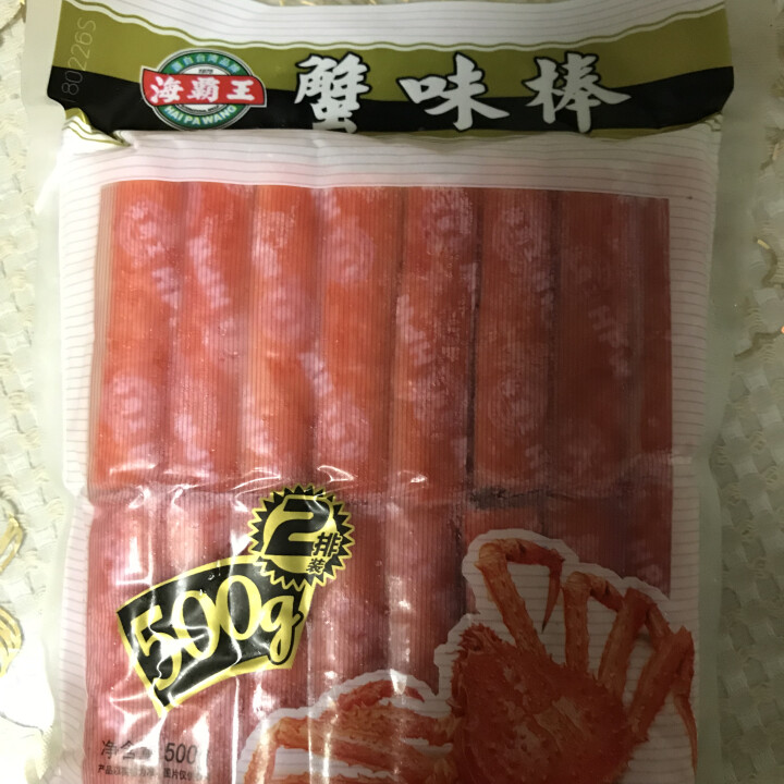 海霸王 蟹味棒 500g 32个 蟹味蟹柳 火锅丸子 火锅食材 烧烤食材怎么样，好用吗，口碑，心得，评价，试用报告,第2张