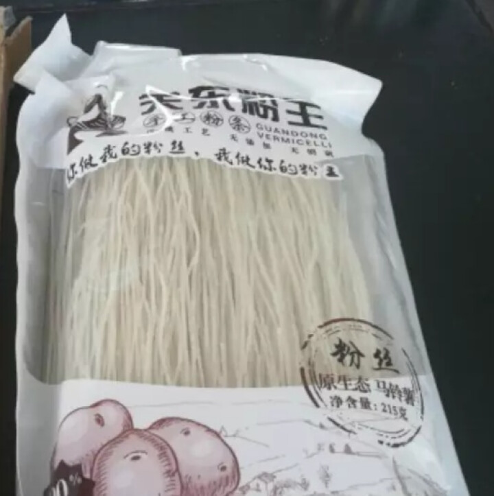 关东粉王 东北马铃薯粉丝  土豆粉丝215g 东北特产怎么样，好用吗，口碑，心得，评价，试用报告,第4张