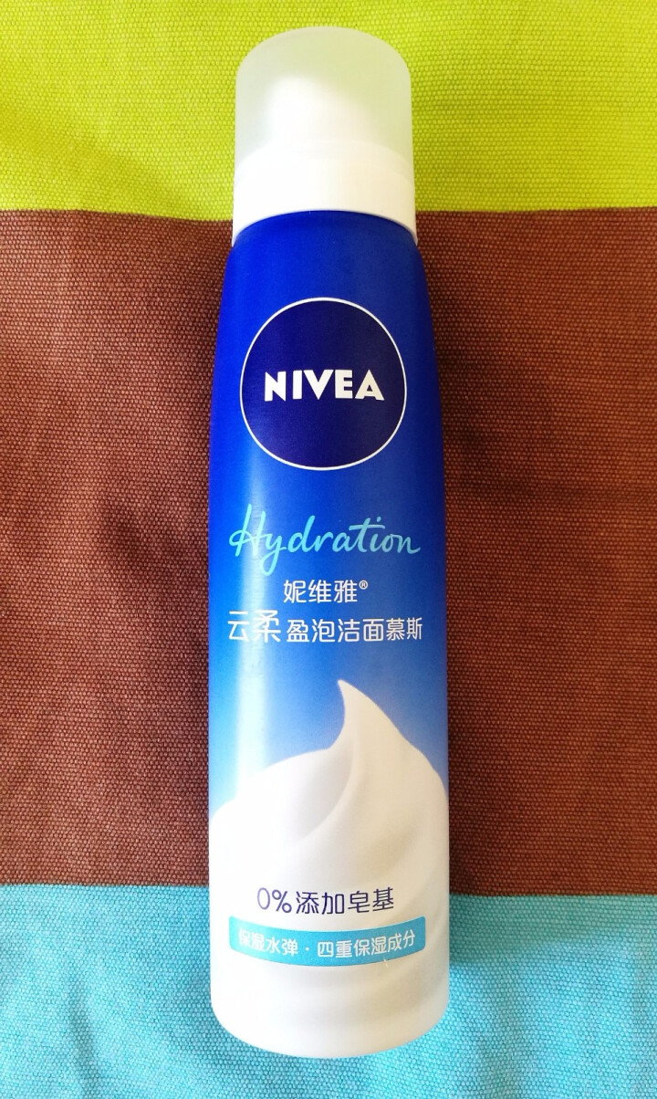 妮维雅(NIVEA)云柔盈泡洁面慕斯150ml（保湿型 女士洗面奶 氨基酸温和洁面）怎么样，好用吗，口碑，心得，评价，试用报告,第4张