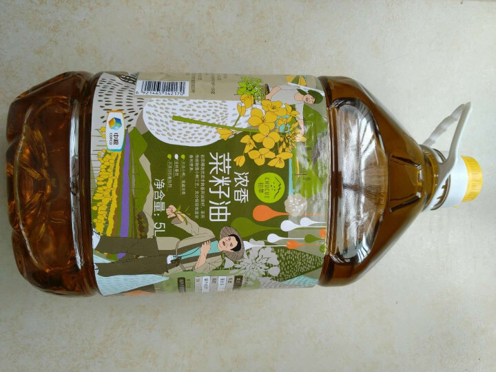 2018年新榨 中粮初萃 非转基因古法小榨浓香菜籽油5L 物理压榨 食用油怎么样，好用吗，口碑，心得，评价，试用报告,第3张