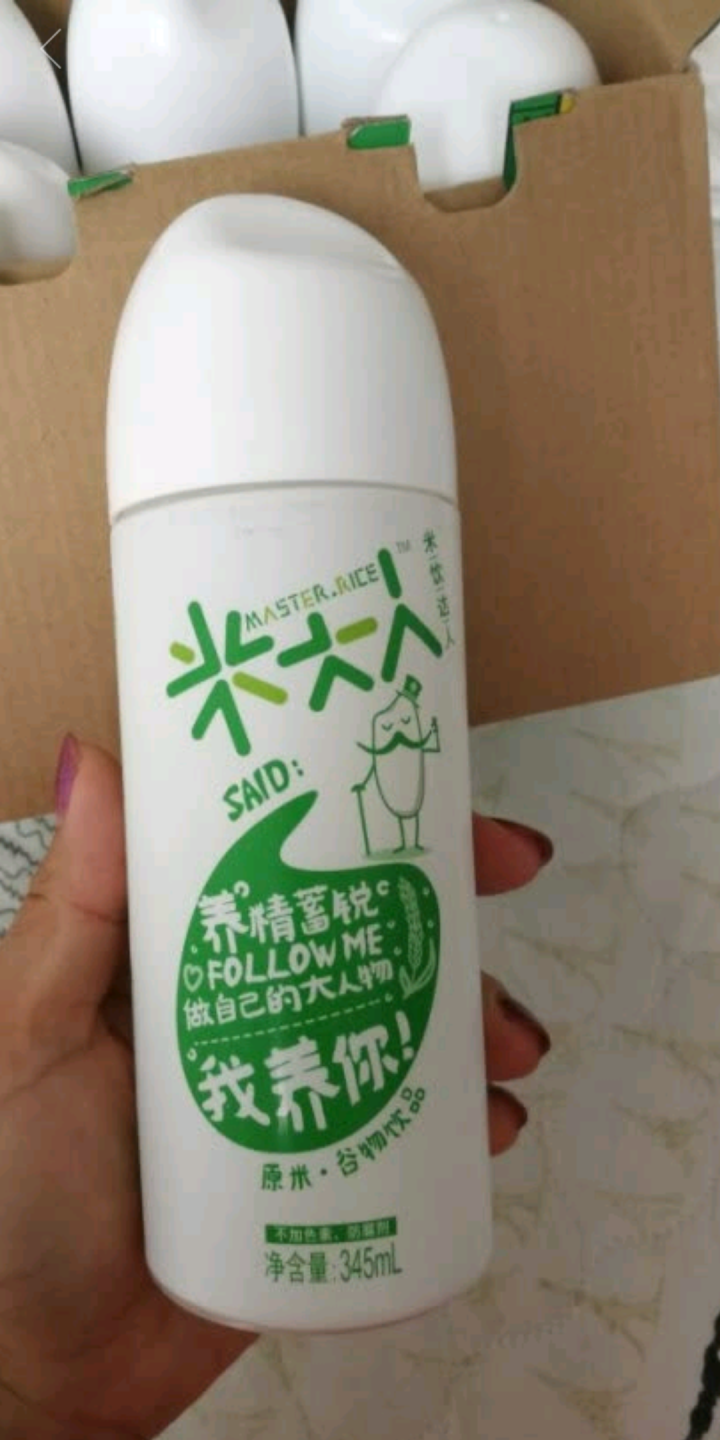 米大人 米露大米谷物饮料6瓶礼盒装  （345 ml*6罐） 原米味 默认1怎么样，好用吗，口碑，心得，评价，试用报告,第3张