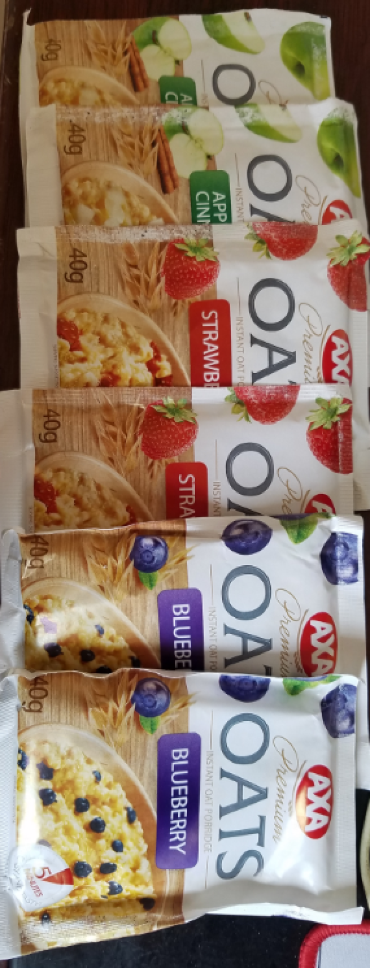 爱西爱（AXA）即食水果早餐燕麦片 40g*6 内含三种口味 6袋/盒240g怎么样，好用吗，口碑，心得，评价，试用报告,第3张