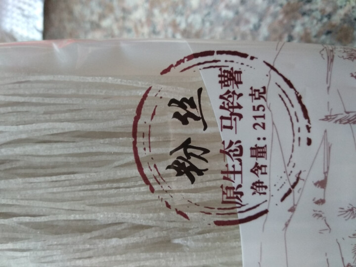 关东粉王 东北马铃薯粉丝  土豆粉丝215g 东北特产怎么样，好用吗，口碑，心得，评价，试用报告,第4张