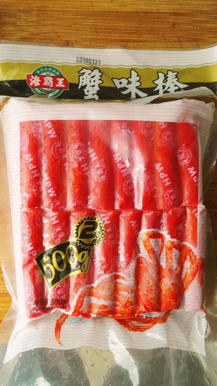 海霸王 蟹味棒 500g 32个 蟹味蟹柳 火锅丸子 火锅食材 烧烤食材怎么样，好用吗，口碑，心得，评价，试用报告,第2张