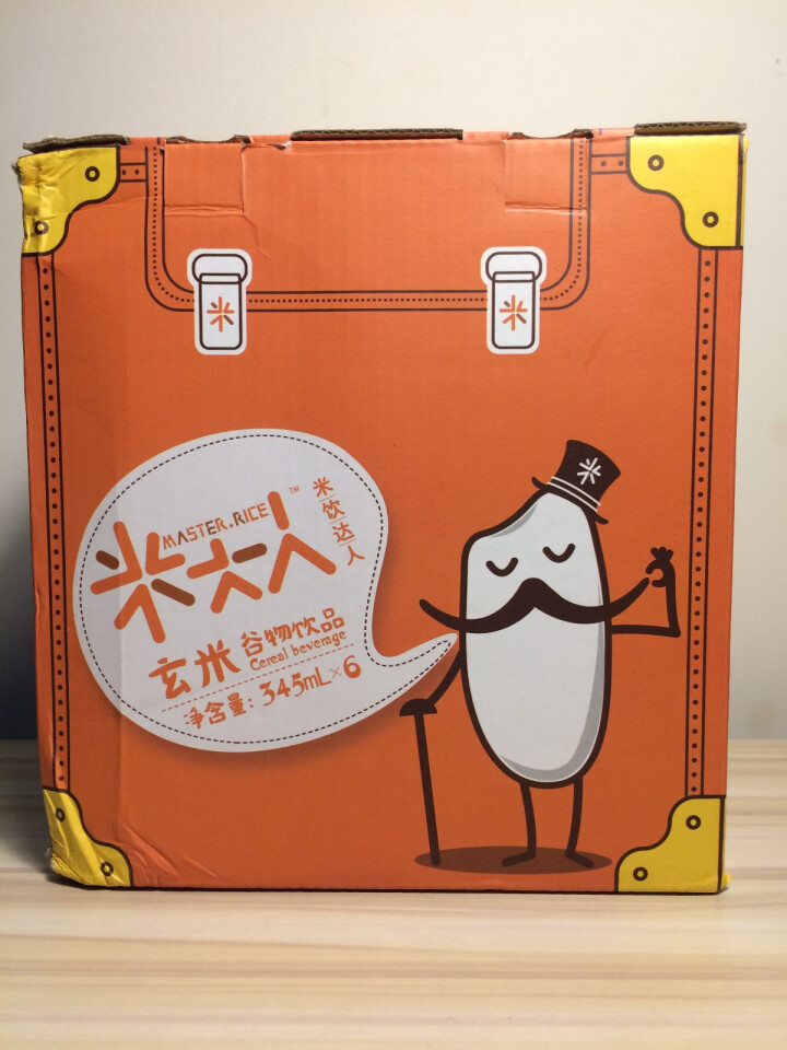 米大人 米露大米谷物饮料6瓶礼盒装 （345 ml*6瓶） 玄米（糙米）味怎么样，好用吗，口碑，心得，评价，试用报告,第2张