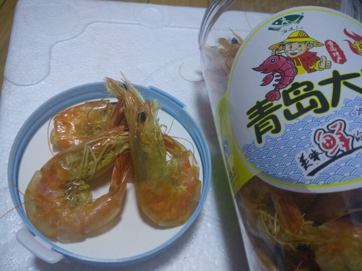 海边人 冷冻即食烤虾干对虾干 260g 瓶装 海鲜水产干货零食怎么样，好用吗，口碑，心得，评价，试用报告,第5张