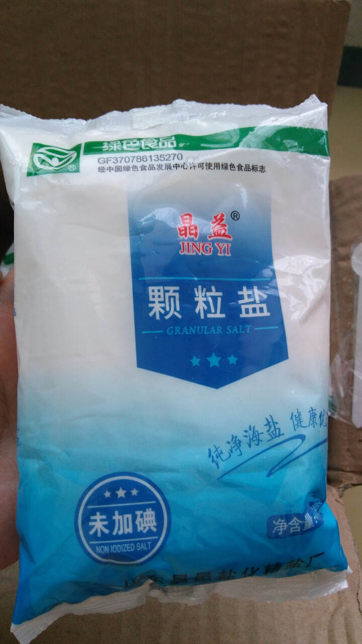 晶益（JINGYI）未加碘不含碘纯净颗粒海盐400g*6袋 食用盐巴 食盐 无碘盐 精制细盐 调味品怎么样，好用吗，口碑，心得，评价，试用报告,第3张