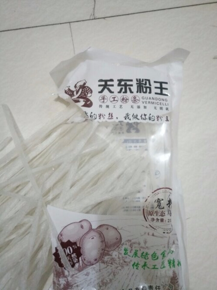 关东粉王 无添加宽粉 215g/袋 宽粉火锅炖菜粉粉条怎么样，好用吗，口碑，心得，评价，试用报告,第4张