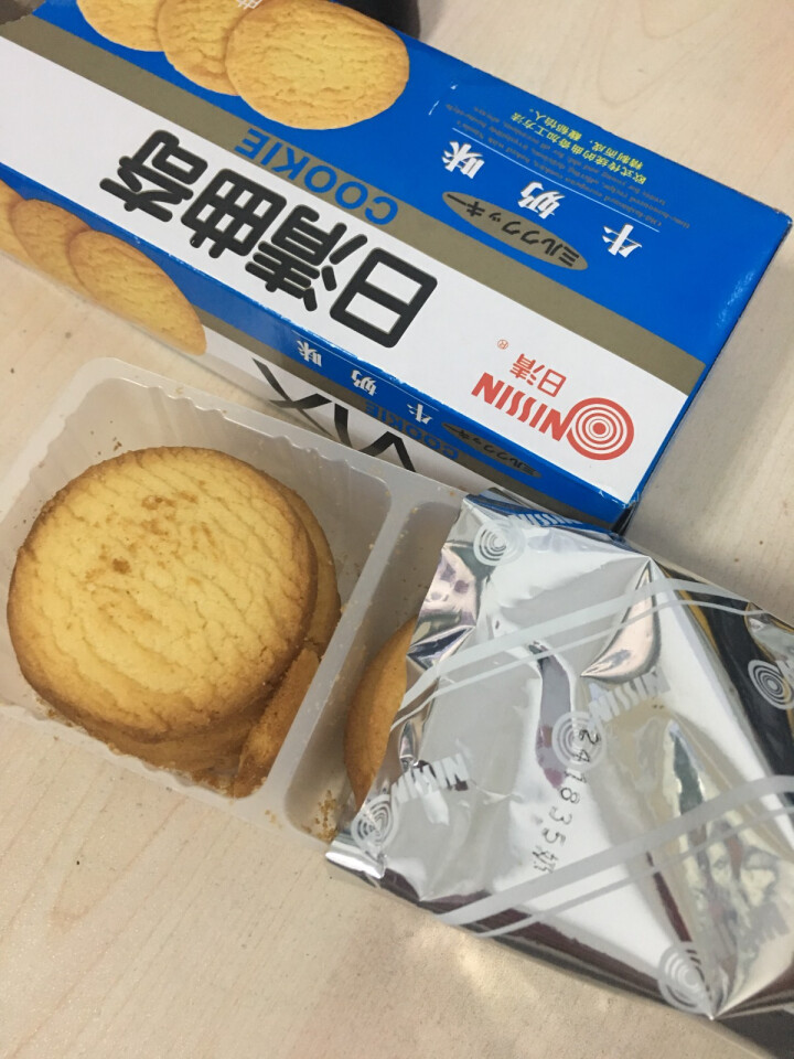 日清（nissin） 曲奇饼干牛奶味 早餐代餐休闲零食代餐饼干下午茶点心甜品食品60g怎么样，好用吗，口碑，心得，评价，试用报告,第3张