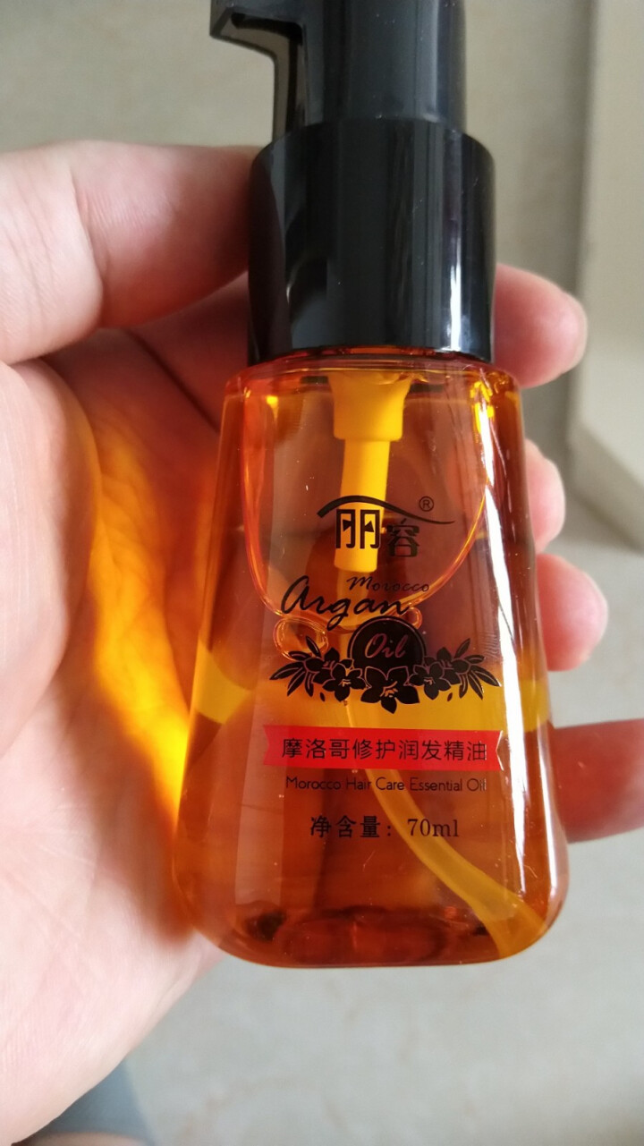 丽容 摩洛哥修护润发精油  免洗护发素修护干枯毛躁头发精油 70ml 红色怎么样，好用吗，口碑，心得，评价，试用报告,第4张