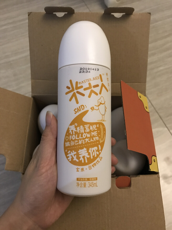 米大人 米露大米谷物饮料6瓶礼盒装 （345 ml*6瓶） 玄米（糙米）味怎么样，好用吗，口碑，心得，评价，试用报告,第4张