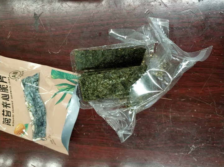 喜知味(sharewee)  即食海苔夹心脆 巴旦木仁海苔夹心脆怎么样，好用吗，口碑，心得，评价，试用报告,第4张