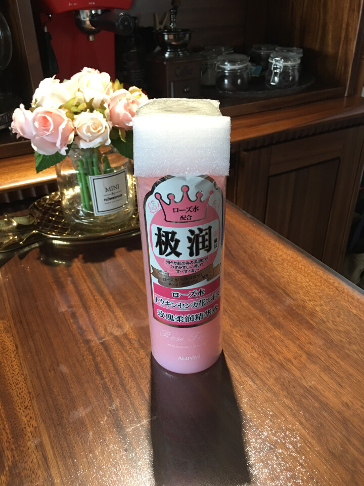 alovivi 玫瑰柔润精华水500ml（大粉水 爽肤水 滋润保湿水 嫩肤）怎么样，好用吗，口碑，心得，评价，试用报告,第4张