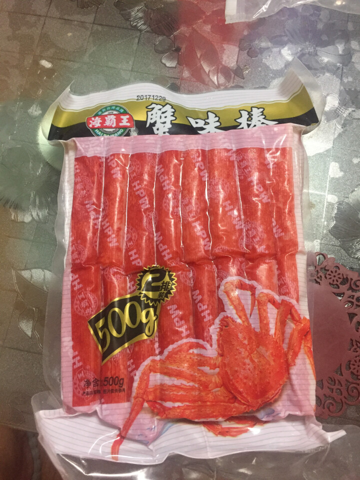 海霸王 蟹味棒 500g 32个 蟹味蟹柳 火锅丸子 火锅食材 烧烤食材怎么样，好用吗，口碑，心得，评价，试用报告,第2张