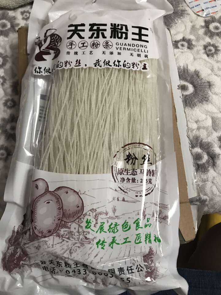 关东粉王 东北马铃薯粉丝  土豆粉丝215g 东北特产怎么样，好用吗，口碑，心得，评价，试用报告,第2张