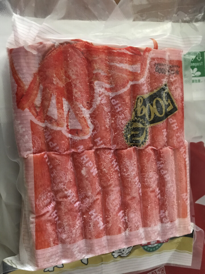 海霸王 蟹味棒 500g 32个 蟹味蟹柳 火锅丸子 火锅食材 烧烤食材怎么样，好用吗，口碑，心得，评价，试用报告,第2张