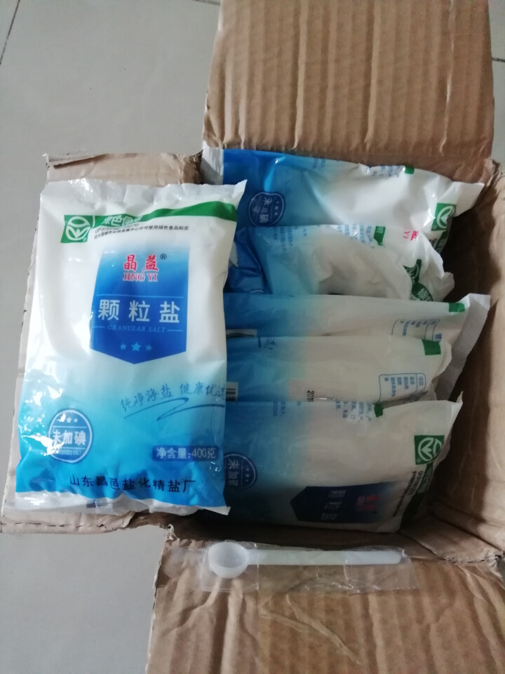 晶益（JINGYI）未加碘不含碘纯净颗粒海盐400g*6袋 食用盐巴 食盐 无碘盐 精制细盐 调味品怎么样，好用吗，口碑，心得，评价，试用报告,第3张