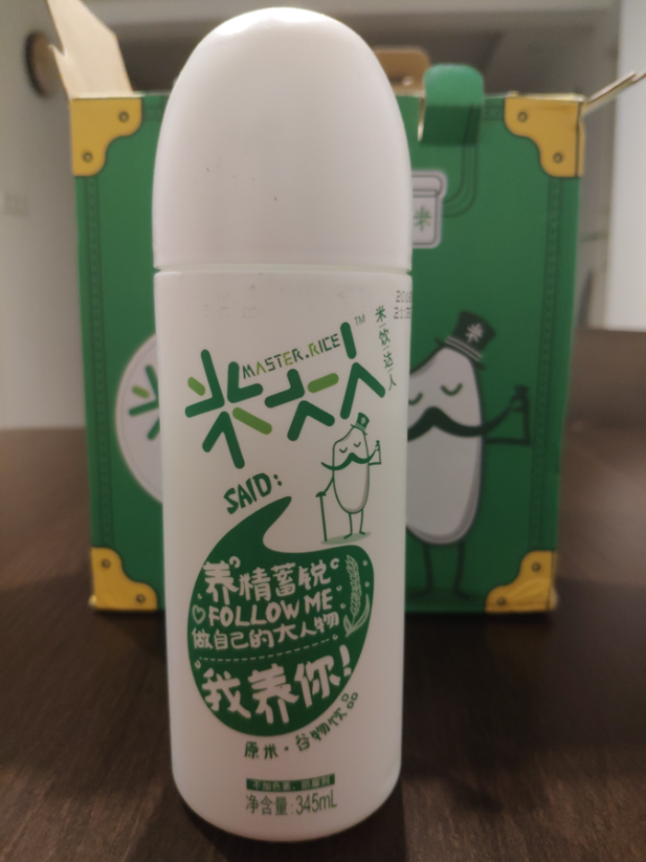 米大人 米露大米谷物饮料6瓶礼盒装  （345 ml*6罐） 原米味 默认1怎么样，好用吗，口碑，心得，评价，试用报告,第4张