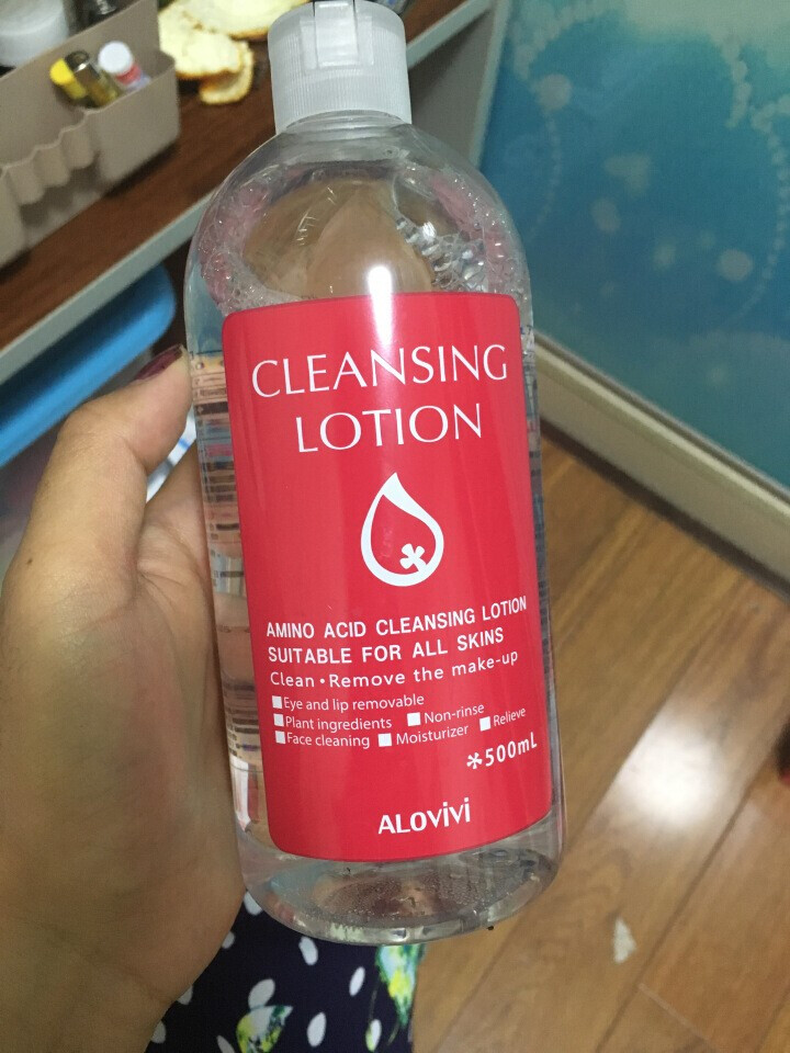 alovivi 卸妆 氨基酸四效合一洁肤液500ml 清爽型（深层清洁 眼唇可用 ）怎么样，好用吗，口碑，心得，评价，试用报告,第2张