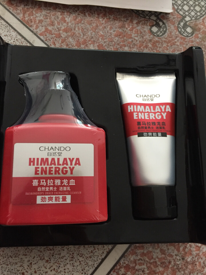 自然堂(CHANDO)男士喜马拉雅龙血能量洁面套装（洗面奶160ml+50ml)（深层清洁 控油平衡）怎么样，好用吗，口碑，心得，评价，试用报告,第4张