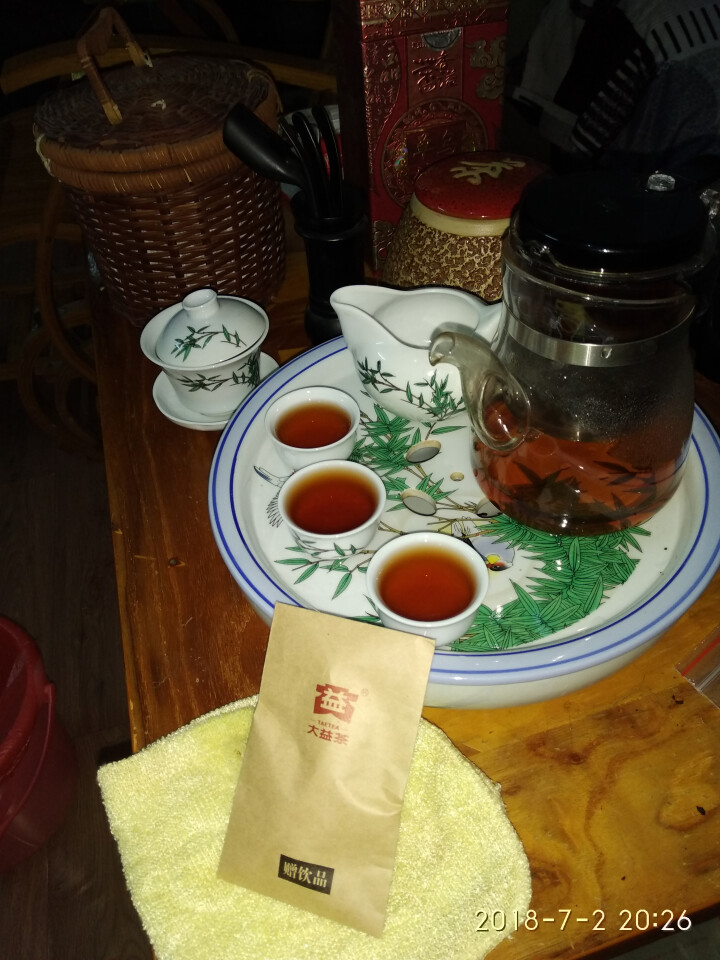 大益普洱茶 7592熟饼熟茶 2017年1701批次8g试饮装怎么样，好用吗，口碑，心得，评价，试用报告,第2张