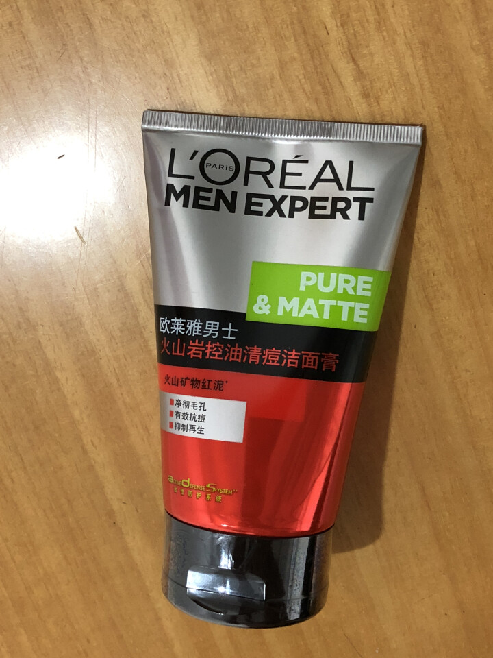 欧莱雅（LOREAL）男士火山岩控油清痘洁面膏100ml（男士洗面奶 清洁毛孔 护肤化妆品 祛痘）怎么样，好用吗，口碑，心得，评价，试用报告,第2张