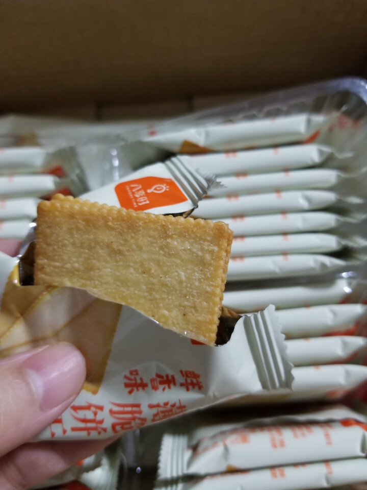 【京东自有品牌】八享时 薄脆饼干 鲜香味 285g/袋 蛋糕 休闲零食怎么样，好用吗，口碑，心得，评价，试用报告,第4张