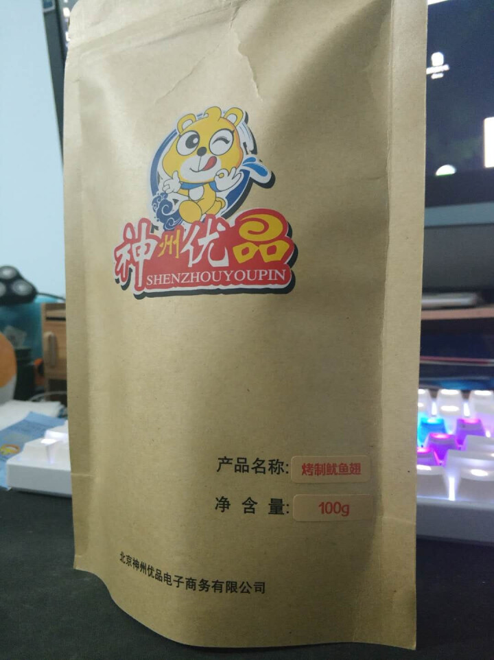 神州优品（shenzhouyoupin） 烧烤小吃风琴鱿鱼100g 美味零食肉脯 烤制鱿鱼翅怎么样，好用吗，口碑，心得，评价，试用报告,第2张