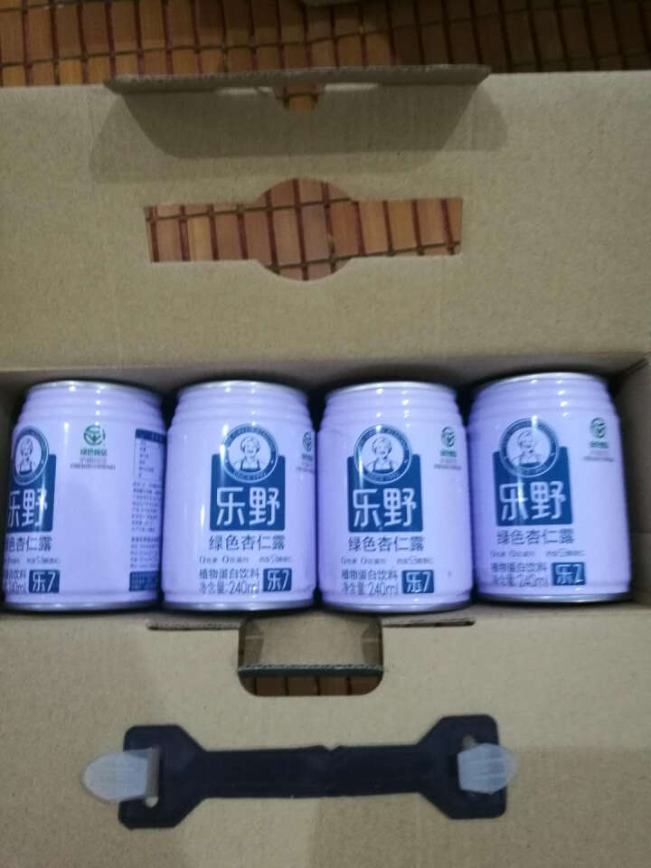 乐野（leye） 杏仁露植物蛋白饮料原味杏仁露240ml*12罐礼盒装怎么样，好用吗，口碑，心得，评价，试用报告,第4张