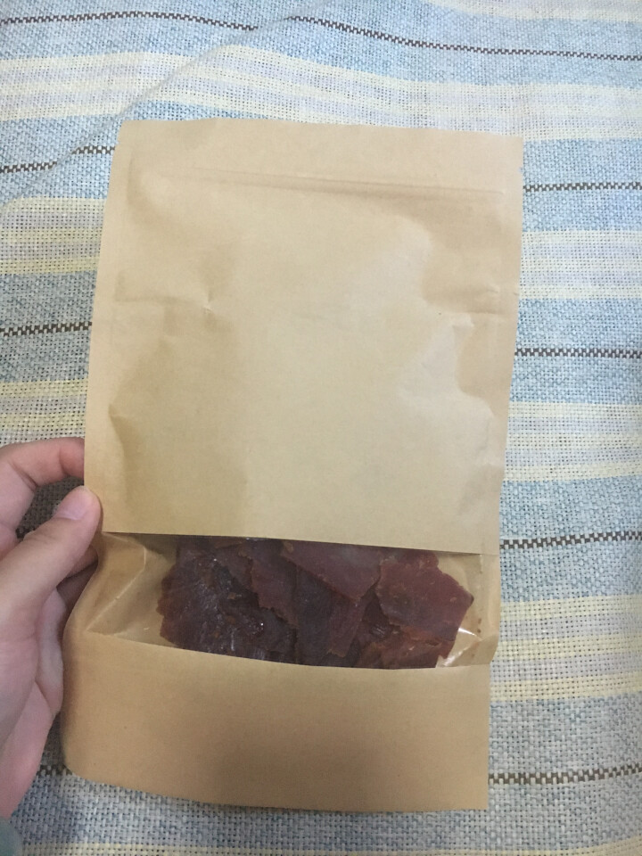 味巴哥 猪肉脯自然片100g休闲食品零食小吃靖江风味猪肉干肉脯 原味精制自然片100g怎么样，好用吗，口碑，心得，评价，试用报告,第2张