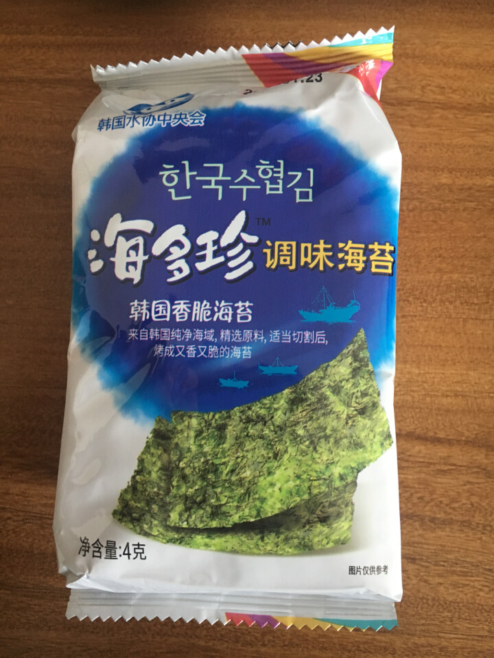 韩国进口 海多珍调味海苔4gx3 进口休闲零食海苔怎么样，好用吗，口碑，心得，评价，试用报告,第3张