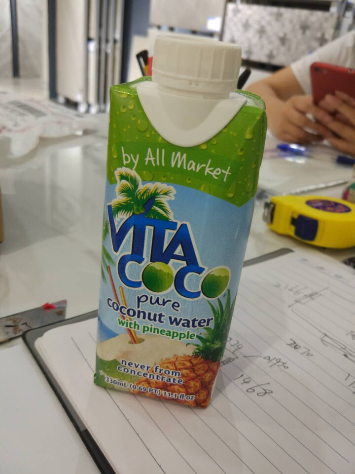 Vita Coco唯他可可椰子水饮料进口nfc青椰果汁330ml菠萝味怎么样，好用吗，口碑，心得，评价，试用报告,第2张