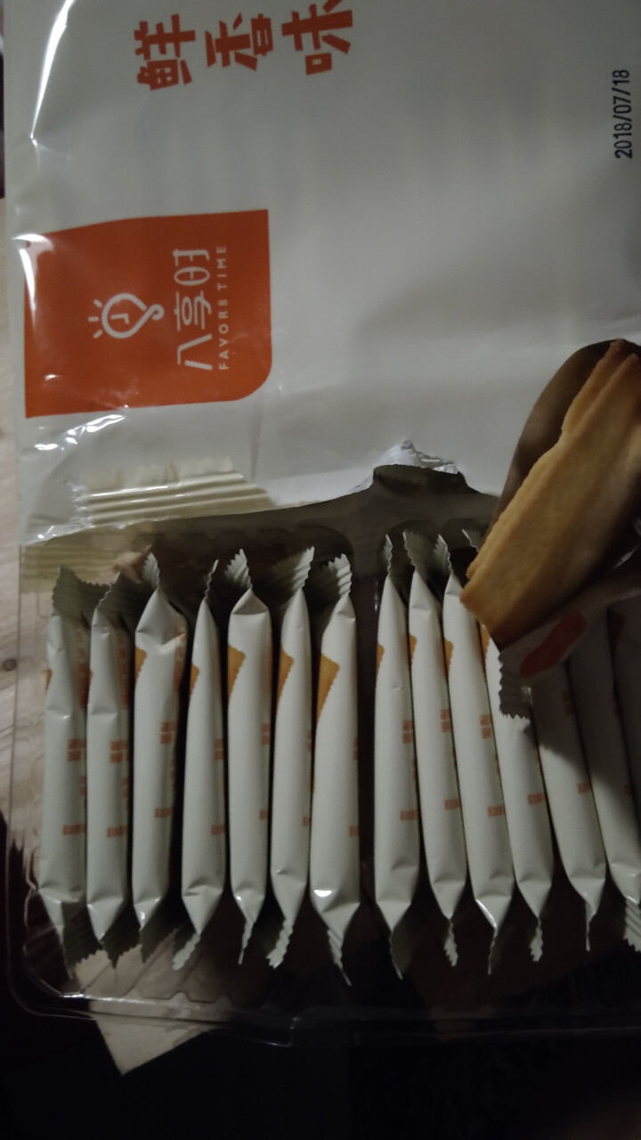 【京东自有品牌】八享时 薄脆饼干 鲜香味 285g/袋 蛋糕 休闲零食怎么样，好用吗，口碑，心得，评价，试用报告,第4张