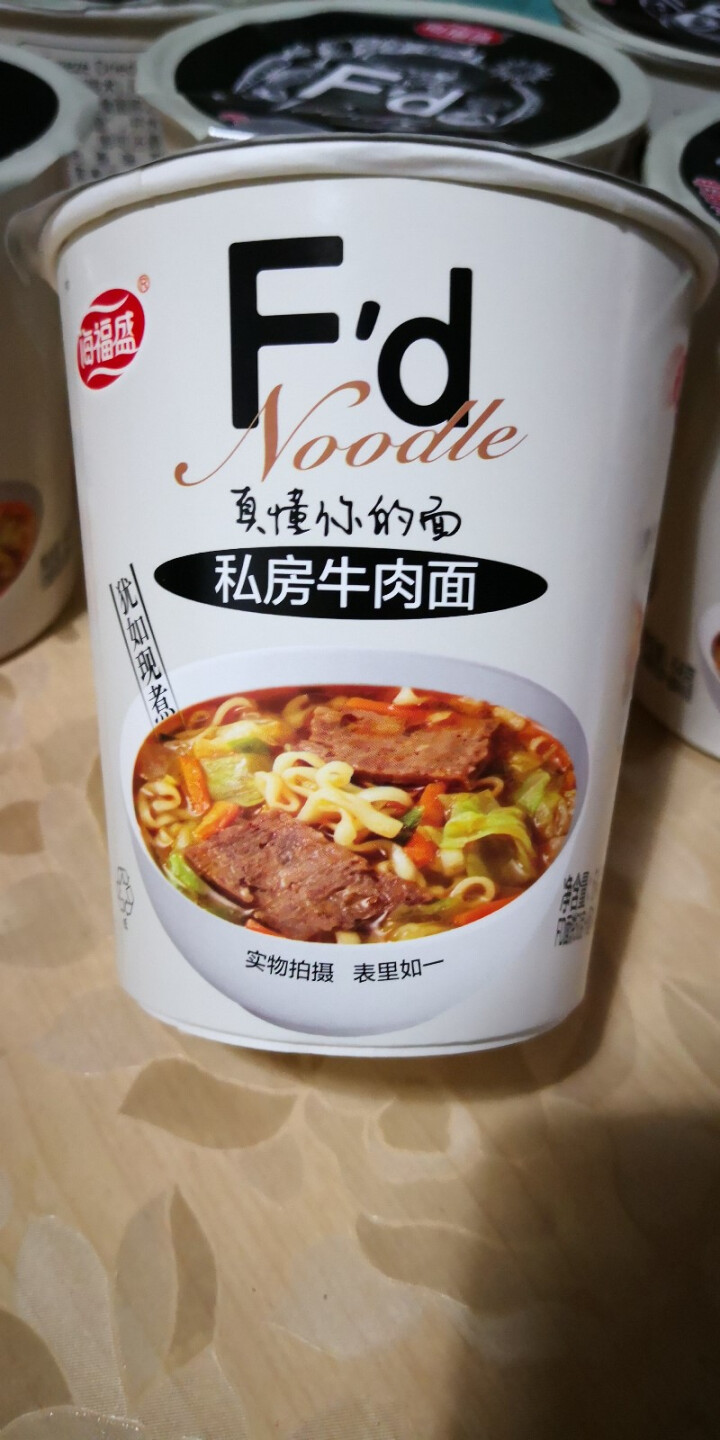 海福盛牛肉杯面 方便面速食即食泡面 整箱6杯FD冻干面非油炸面 私房牛肉味整箱6杯怎么样，好用吗，口碑，心得，评价，试用报告,第3张