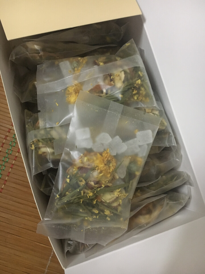 源本农品 冰糖桂花雪梨茶 组合花草茶水果茶叶 黄贡菊花橘皮甘草去润茶喉火肺养生饮品15g*20包/盒怎么样，好用吗，口碑，心得，评价，试用报告,第2张