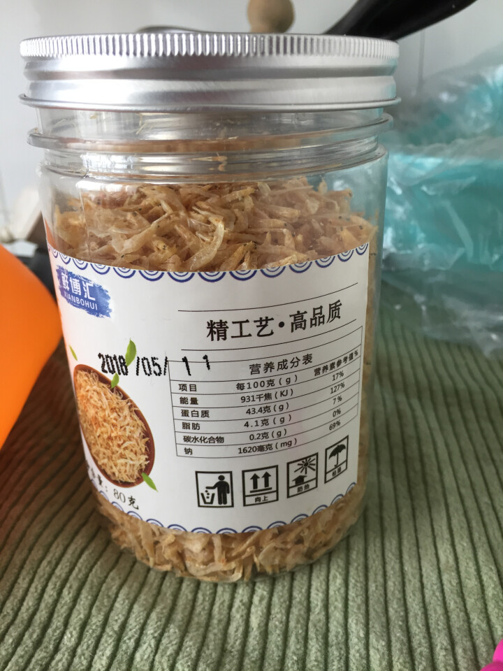 鲜博汇 无盐虾皮 淡干小虾米 婴儿宝宝辅食80g 1罐装怎么样，好用吗，口碑，心得，评价，试用报告,第4张