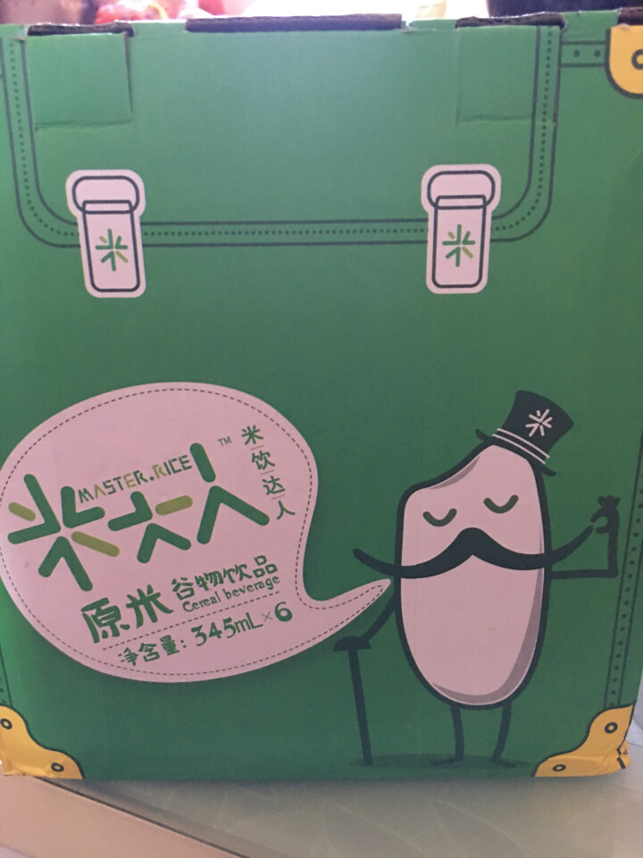米大人 米露大米谷物饮料6瓶礼盒装  （345 ml*6罐） 原米味 默认1怎么样，好用吗，口碑，心得，评价，试用报告,第2张