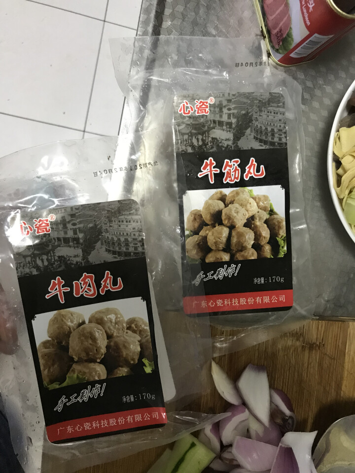 心瓷 潮汕牛肉丸牛筋丸 双拼组合  170g*2袋 火锅丸子 烧烤食材怎么样，好用吗，口碑，心得，评价，试用报告,第3张