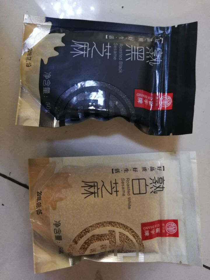 崔字牌熟黑白芝麻无添加无染色无草籽我沙子开袋即食2*50g装怎么样，好用吗，口碑，心得，评价，试用报告,第2张