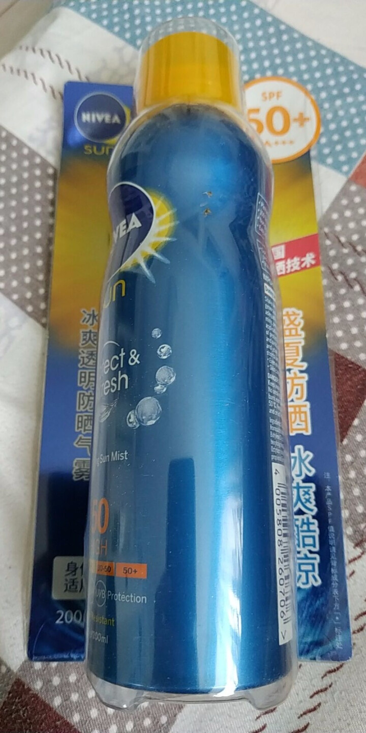 妮维雅高倍防晒喷雾防晒霜SPF50+冰爽透明气雾男女士面部全身户外防水汗张钧甯温暖的弦同款200ml怎么样，好用吗，口碑，心得，评价，试用报告,第2张