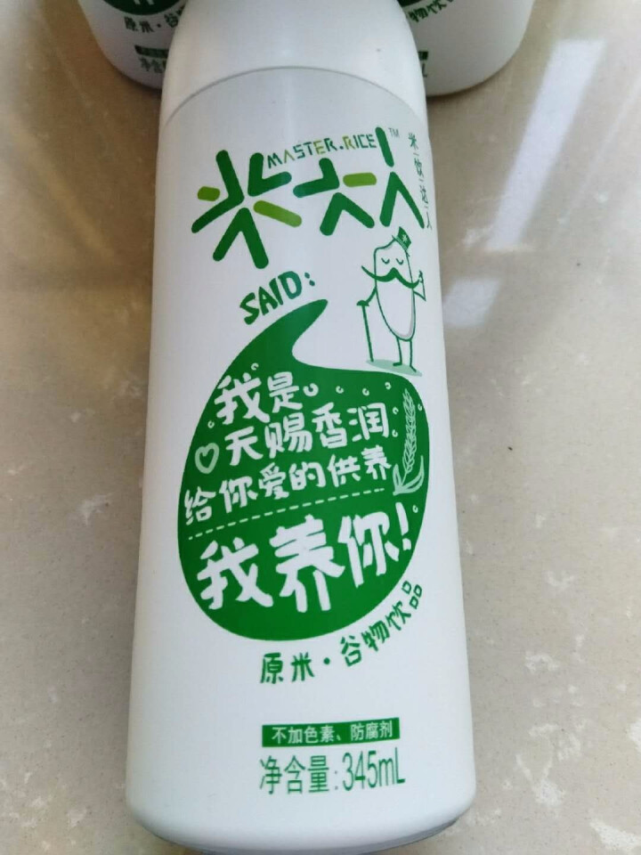 米大人 米露大米谷物饮料6瓶礼盒装  （345 ml*6罐） 原米味 默认1怎么样，好用吗，口碑，心得，评价，试用报告,第4张