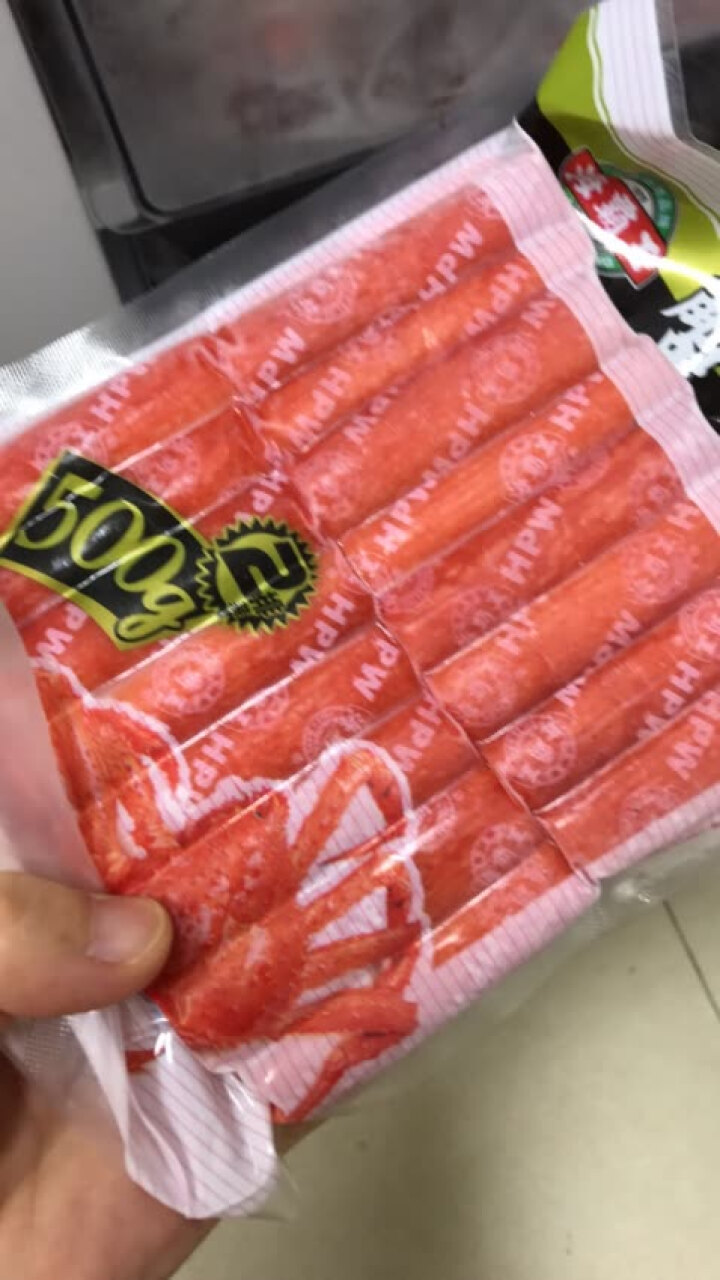 海霸王 蟹味棒 500g 32个 蟹味蟹柳 火锅丸子 火锅食材 烧烤食材怎么样，好用吗，口碑，心得，评价，试用报告,第2张