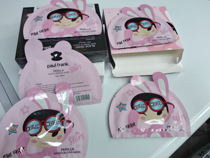 paul frank 美国潮牌大嘴猴紫苏补水面膜 女士保湿平衡26ml×5怎么样，好用吗，口碑，心得，评价，试用报告,第4张