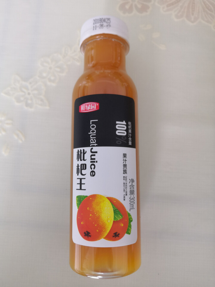 鲜绿园 枇杷汁100%枇杷王饮料果汁饮料300ml 单瓶装试饮活动怎么样，好用吗，口碑，心得，评价，试用报告,第2张