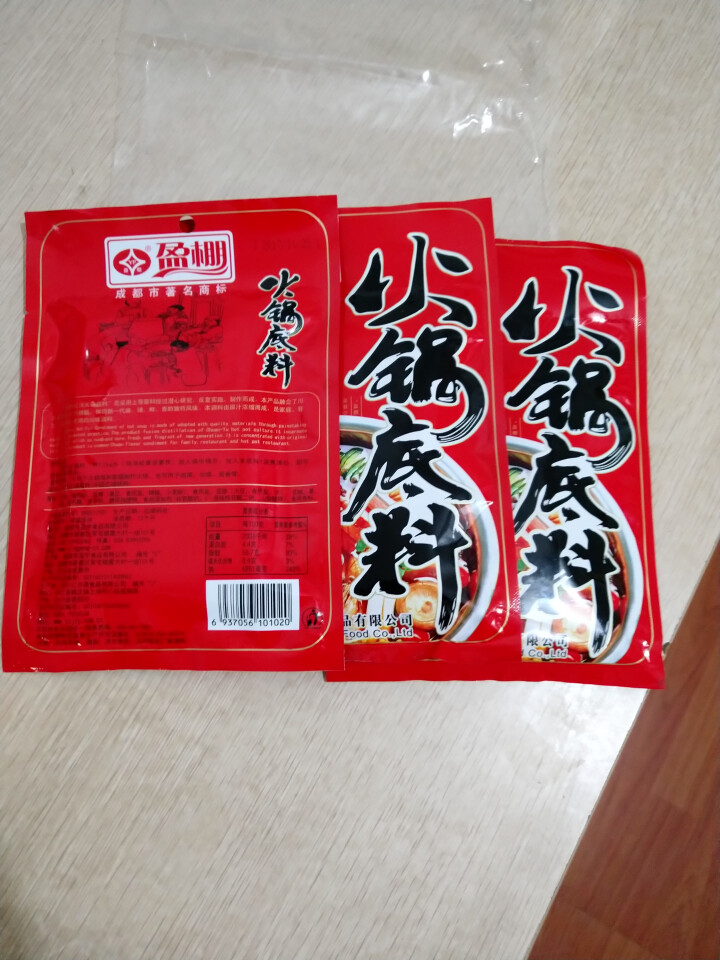 盈棚 红汤火锅底料150g*3袋 四川特产火锅底料 牛油串串香麻辣烫调味料包怎么样，好用吗，口碑，心得，评价，试用报告,第3张