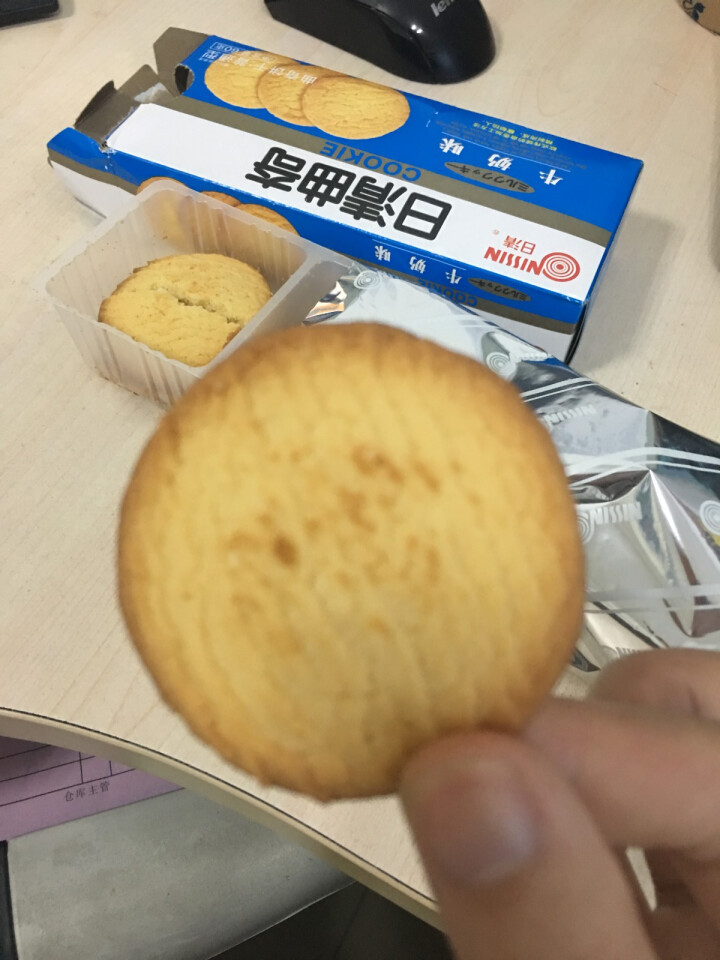 日清（nissin） 曲奇饼干牛奶味 早餐代餐休闲零食代餐饼干下午茶点心甜品食品60g怎么样，好用吗，口碑，心得，评价，试用报告,第4张