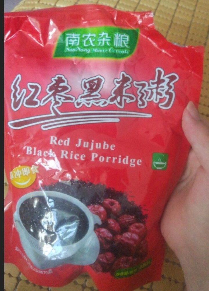 南农（nannong） 南农 红枣黑米粥方便速食五谷杂粮代餐食品营养粥 红枣黑米粥350g怎么样，好用吗，口碑，心得，评价，试用报告,第3张